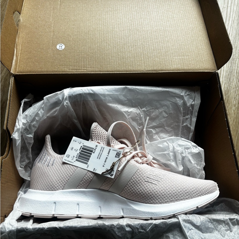 adidas Women's Sneakers in Light Pink and White